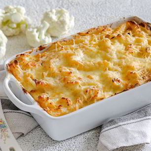 Рецепт Запеканки из цветной капусты и пасты под сырной корочкой