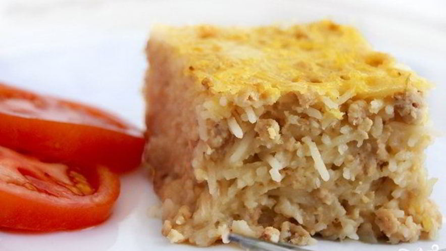 Рецепт запеканки из вермишели с фаршем