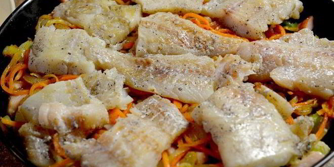 Рецепт запеканки с овощами и рыбой