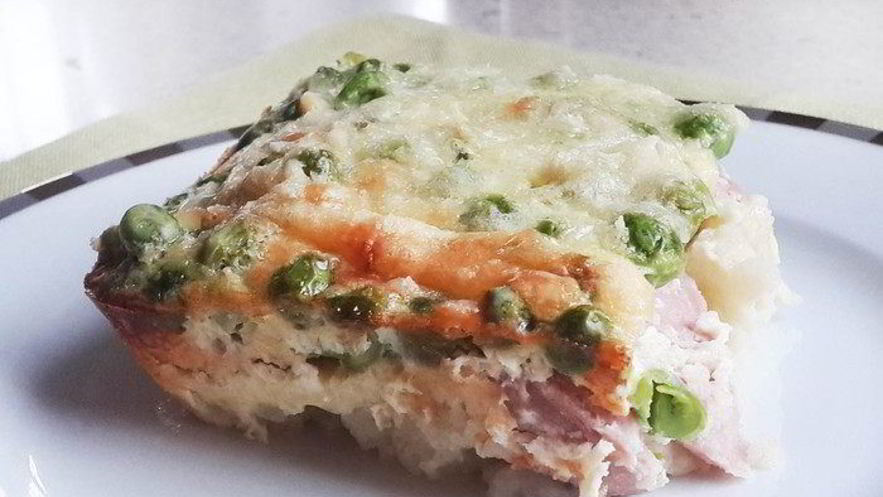 Рецепт запеканки с зеленым горошком