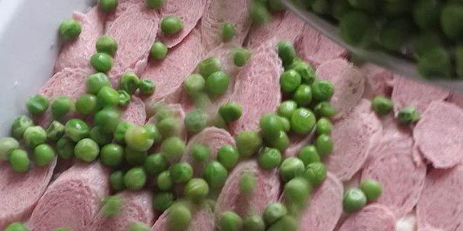 Рецепт запеканки с зеленым горошком