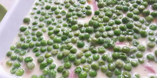 Рецепт запеканки с зеленым горошком