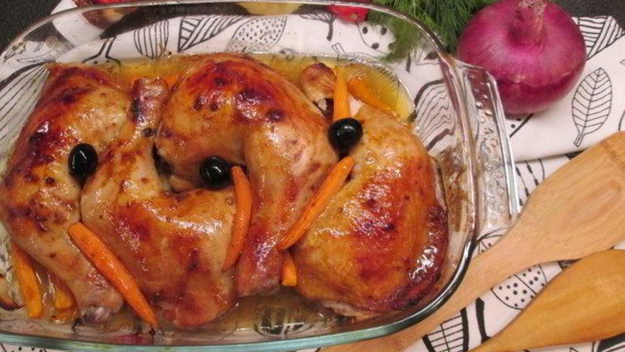 Рецепт курочки-гриля под маринадом из аджики