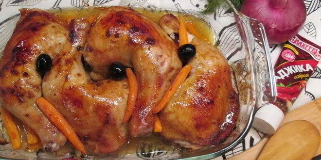 Рецепт курочки-гриля под маринадом из аджики