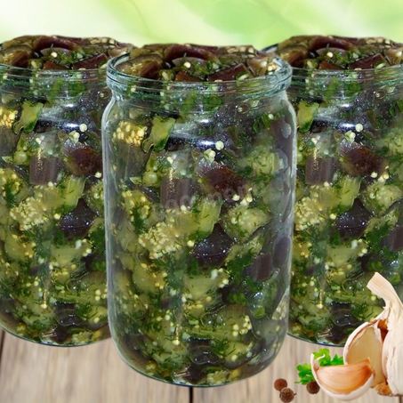 Рецепт Баклажанов без стерилизации