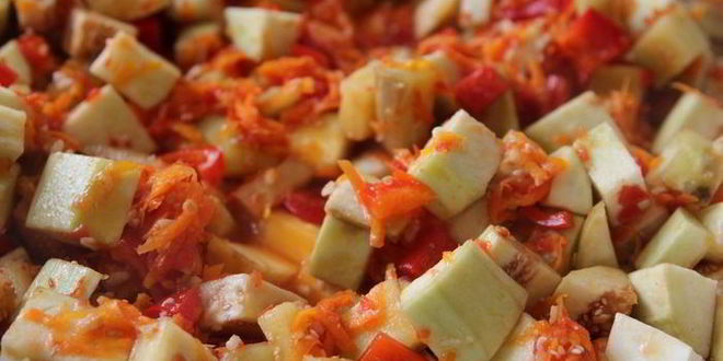 Рецепт баклажанов с фасолью