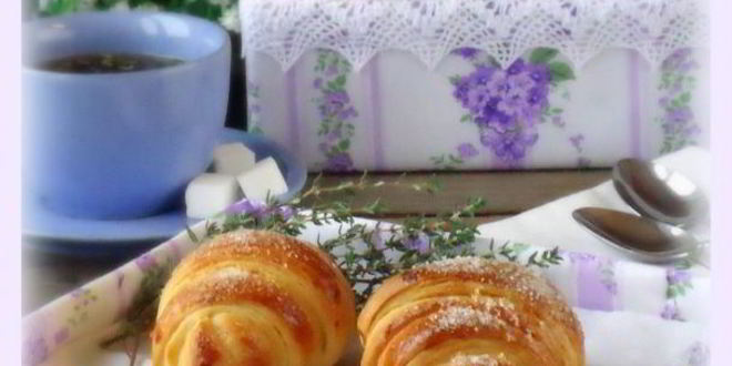 Рецепт булочек слоеных с джемом и вареной сгущенкой