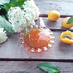 Рецепт Джема из абрикосов, персиков и базилика