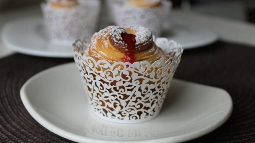 Рецепт краффинов с джемом