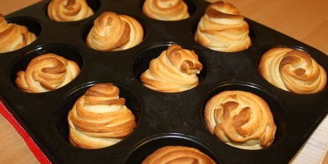 Рецепт краффинов с джемом