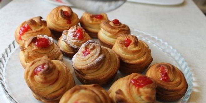 Рецепт краффинов с джемом