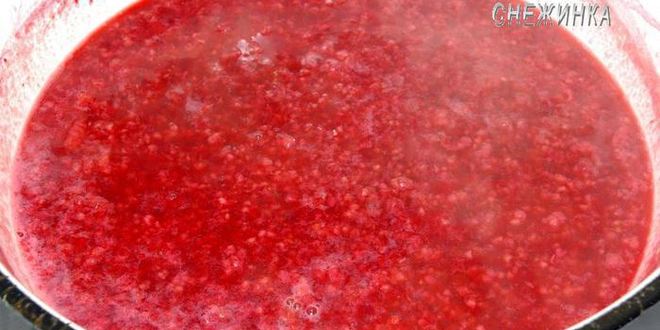 Рецепт малинового джема без косточек