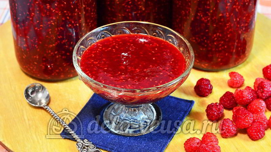 Рецепт малинового джема на зиму