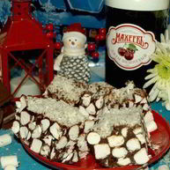 Рецепт Маршмеллоу с шоколадом и вишневым джемом