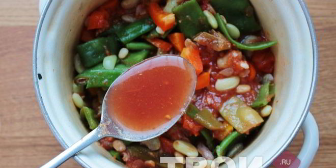 Рецепт фасоли в томате на зиму
