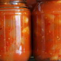 Рецепт Кабачков, жареных в томате, на зиму