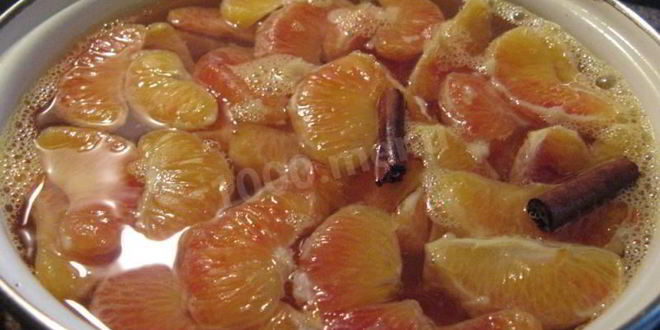 Рецепт апельсинового компота из апельсинов