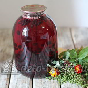 Рецепт Компота из черной смородины