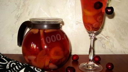 Рецепт Компота из свежих ягод и фруктов