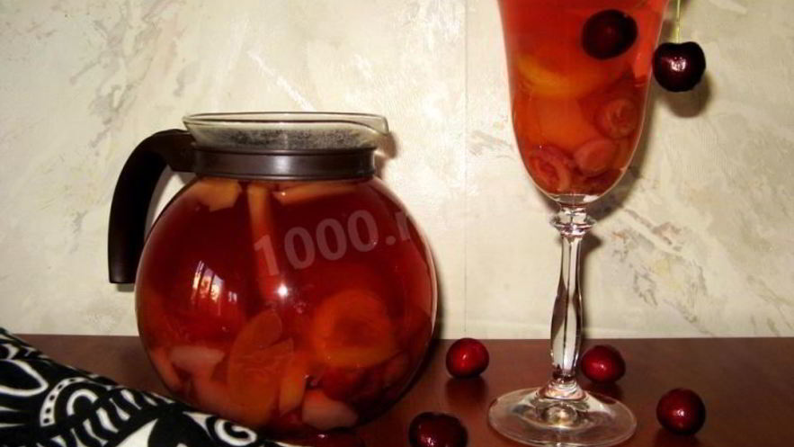 Рецепт компота из свежих ягод и фруктов