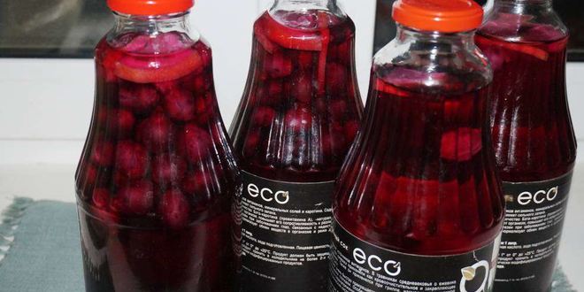 Рецепт компота из винограда на зиму