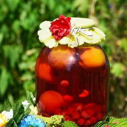 Рецепт Компота из вишни и малины