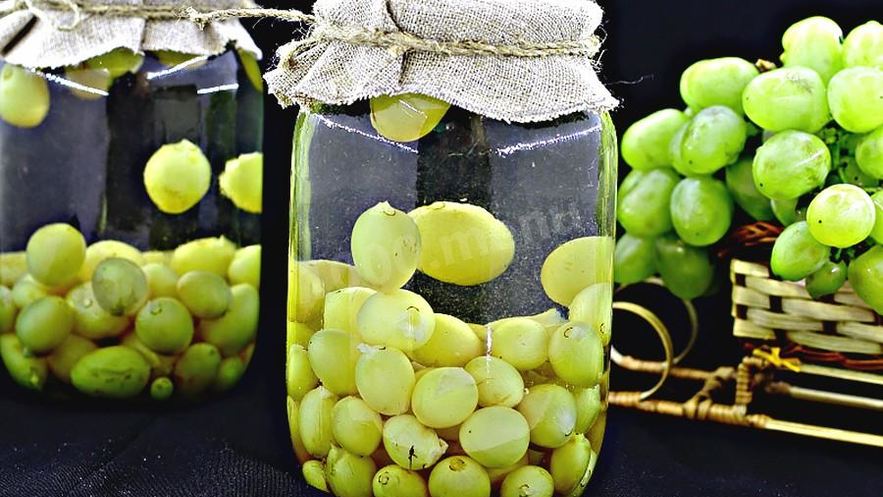 Рецепт компота из зеленого винограда