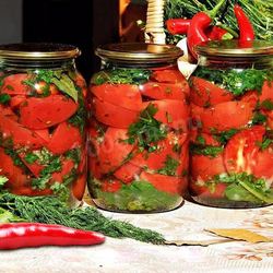 Рецепт Красных помидоров по-корейски на зиму
