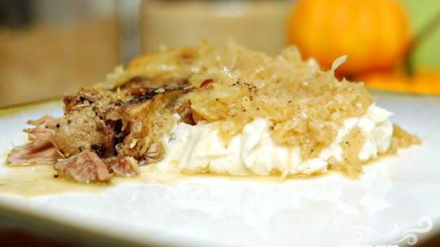 Рецепт квашеной капусты со свининой