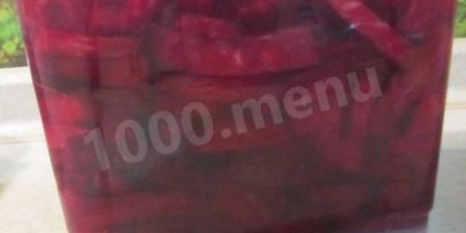 Рецепт квашеной свеклы