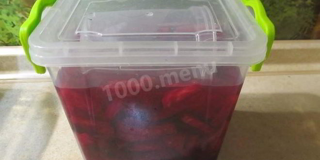 Рецепт квашеной свеклы