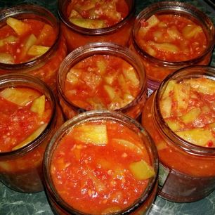 Рецепт Лечо из огурцов и болгарского перца на зиму