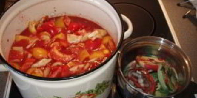 Рецепт лечо из помидоров и перца