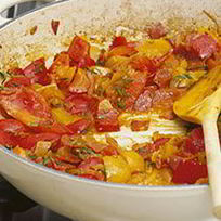 Рецепт Лечо с копченостями