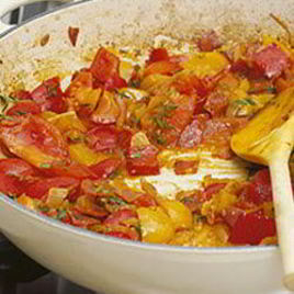 Рецепт Лечо с копченостями