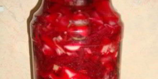 Рецепт капусты маринованной острой со свеклой