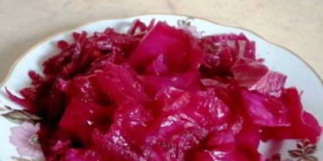 Рецепт капусты маринованной острой со свеклой