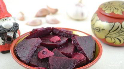 Рецепт Маринованной свеклы с чесноком