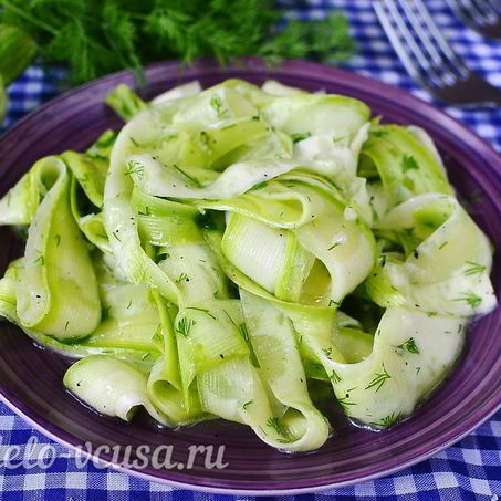 Рецепт Маринованных кабачков с зеленью