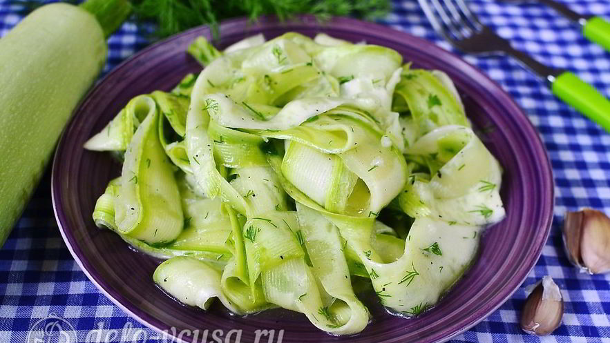 Рецепт маринованных кабачков с зеленью