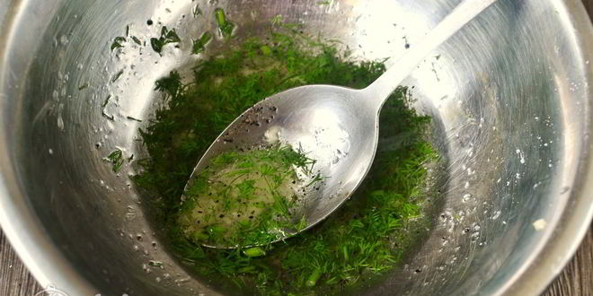 Рецепт маринованных кабачков с зеленью