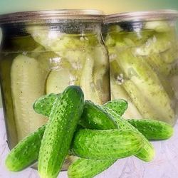 Рецепт Огурцов в горчичной заливке на зиму