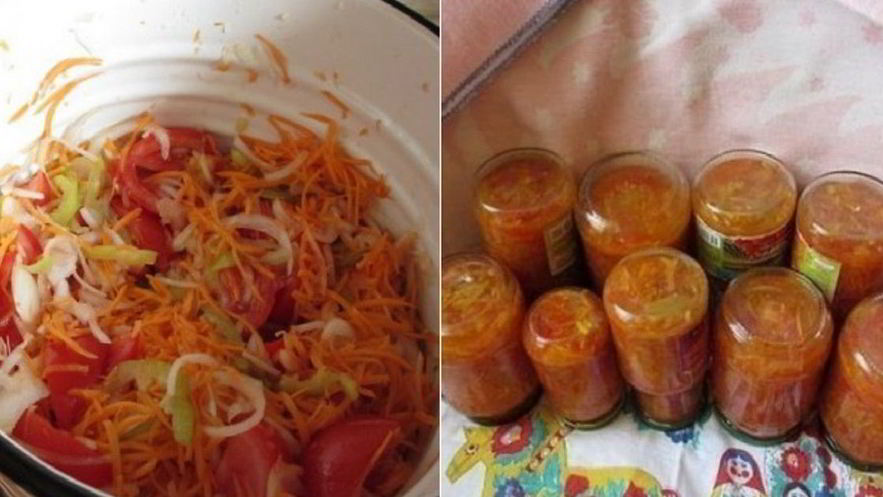 Рецепт овощной заготовки на зиму