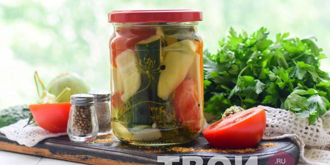 Рецепт овощного ассорти на зиму