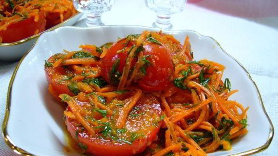 Рецепт помидоров по-корейски