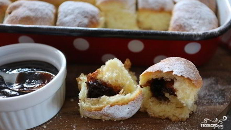 Рецепт булочки с повидлом