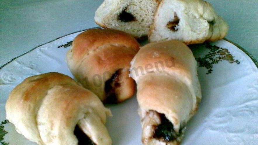 Рецепт булочек-пальчиков с повидлом