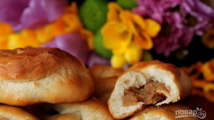 Рецепт булочек с повидлом в духовке