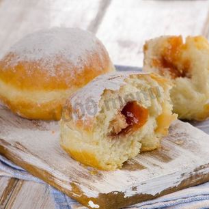 Рецепт Пончиков с повидлом