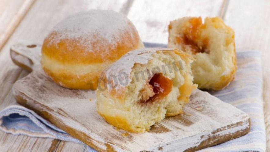 Рецепт пончиков с повидлом
